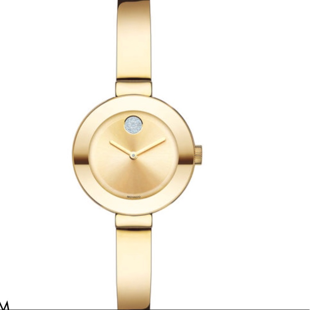 Movado watch with crystals